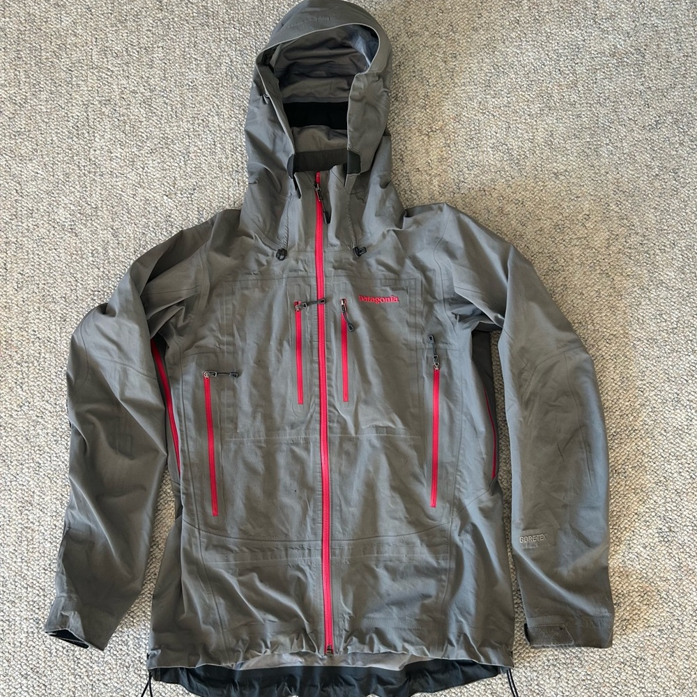Patagonia Gray Shell with Pink Accents